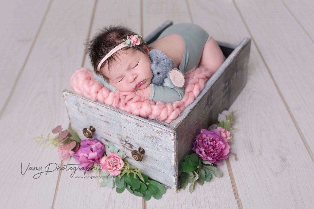 Photographe Naissance Mayenne Laval Le Mans Alencon Seance Nouveau Ne Type Posing Baby